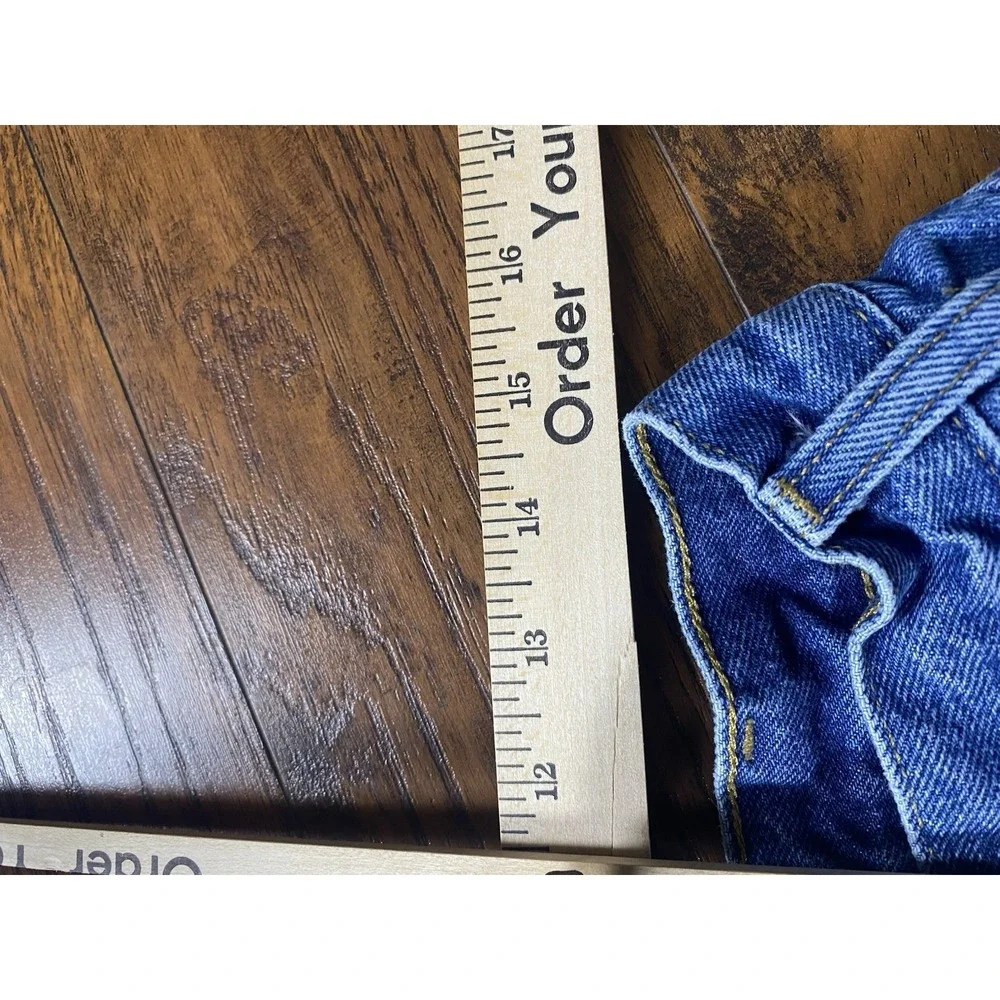 Carhartt Relaxed Flannel Tapered Jean Blue Denim High Rise Workwear Mens 29x34.5